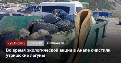 Во время экологической акции в Анапе очистили утришские лагуны - kubnews.ru - Анапа - Экология