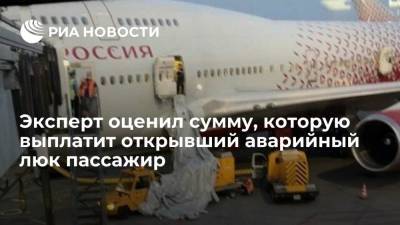 Александр Романов - Эксперт Романов: россиянин, открывший аварийный люк в самолете, заплатит сотни тысяч рублей - ria.ru - Москва - Россия - Турция