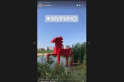 «Купание красного коня-2»: в Мурино появился новый арт-объект - spb.mk.ru - Ленинградская обл. - Санкт-Петербург