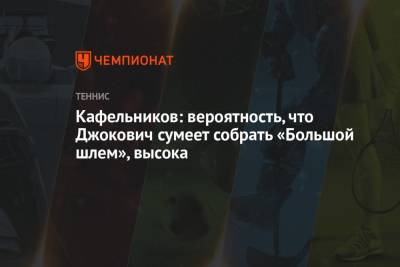 Евгений Кафельников - Маттео Берреттини - Кафельников: вероятность, что Джокович сумеет собрать «Большой шлем», высока - championat.com - Россия - США - Италия - Австралия
