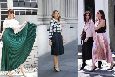 Как носить плиссированные юбки: 14 стильных образов для лета - skuke.net