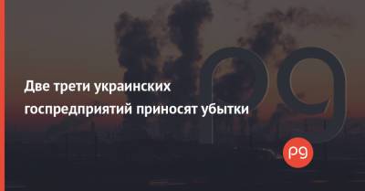 Две трети украинских госпредприятий приносят убытки - thepage.ua - Украина