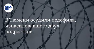 В Тюмени осудили педофила, изнасиловавшего двух подростков - ura.news - Тюмень