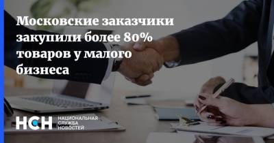 Владимир Ефимов - Московские заказчики закупили более 80% товаров у малого бизнеса - nsn.fm - Москва