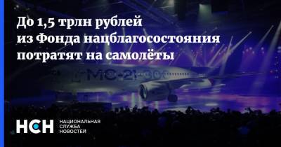 До 1,5 трлн рублей из Фонда нацблагосостояния потратят на самолёты - nsn.fm - Россия