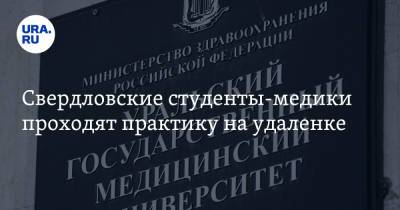 Свердловские студенты-медики проходят практику на удаленке - ura.news - Екатеринбург - Уральск