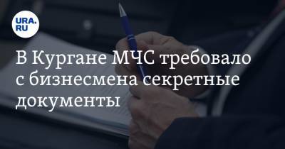 В Кургане МЧС требовало с бизнесмена секретные документы - ura.news - Москва - Россия - Курганская обл.
