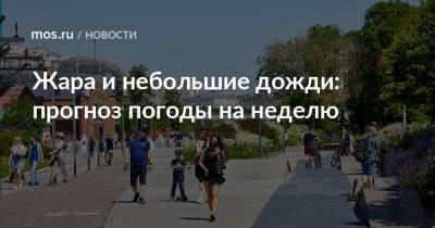 Жара и небольшие дожди: прогноз погоды на неделю - mos.ru - Москва