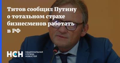 Борис Титов - Титов сообщил Путину о тотальном страхе бизнесменов работать в РФ - nsn.fm - Россия