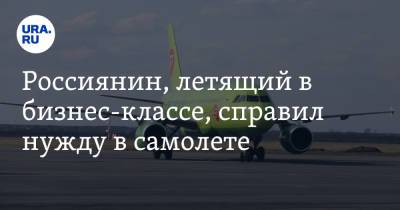 Россиянин, летящий в бизнес-классе, справил нужду в самолете - ura.news - Москва - Россия - Шанхай