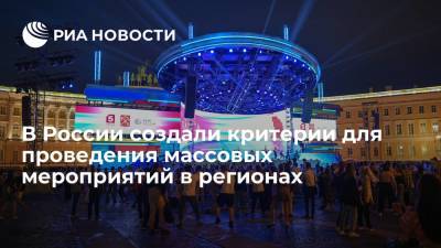 Анна Попова - В России создали критерии для проведения массовых мероприятий в регионах - ria.ru - Москва - Россия