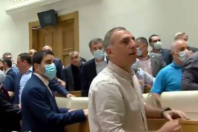 Ираклий Гарибашвили - Хатия Деканоидзе - В парламенте Грузии началась забастовка - rusjev.net - Грузия