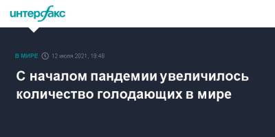 С началом пандемии увеличилось количество голодающих в мире - interfax.ru - Москва