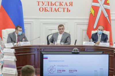 Алексей Дюмин - В Тульской области план по вакцинации жителей выполнен на 52% - tula.mk.ru - Тульская обл.