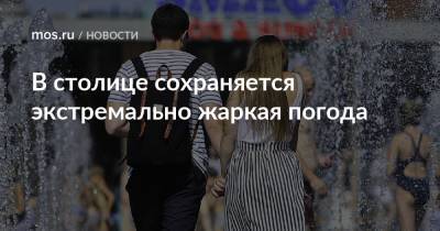 В столице сохраняется экстремально жаркая погода - mos.ru - Москва