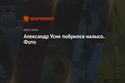 Александр Усик - Дерек Чисору - Александр Усик побрился налысо. Фото - championat.com - Англия
