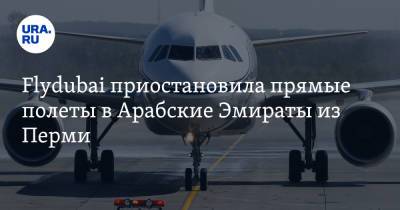 Flydubai приостановила прямые полеты в Арабские Эмираты из Перми - ura.news - Турция - Пермь - Эмираты