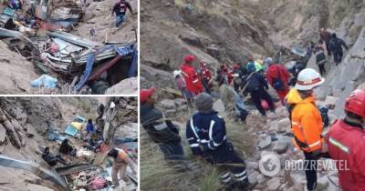В Боливии пассажирский автобус упал в ущелье - сколько погибших, фото - obozrevatel.com - Боливия
