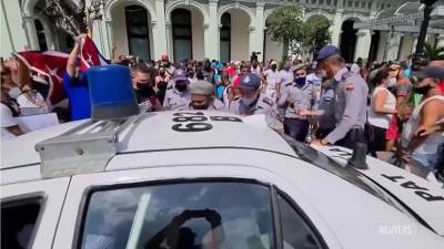 Фидель Кастро - Мигель Диас - Более 100 арестов после протестов на Кубе - anna-news.info - США - Куба
