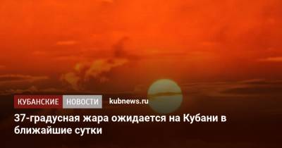 37-градусная жара ожидается на Кубани в ближайшие сутки - kubnews.ru - Краснодарский край - Краснодар