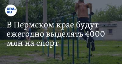 В Пермском крае будут ежегодно выделять 4000 млн на спорт - ura.news - Пермский край