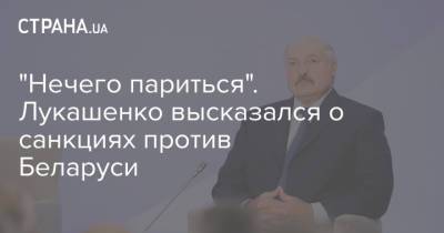 Владимир Путин - Александр Лукашенко - "Нечего париться". Лукашенко высказался о санкциях против Беларуси - strana.ua - Россия - Украина - Белоруссия
