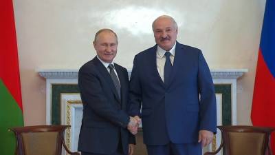 Владимир Путин - Александр Лукашенко - Цена на газ и кредиты: о чем договорились Путин и Лукашенко - vesti.ru - Санкт-Петербург - Белоруссия - Минск