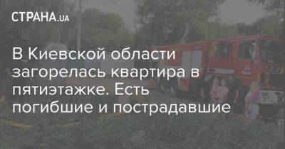 В Киевской области загорелась квартира в пятиэтажке. Есть погибшие и пострадавшие - strana.ua - Украина - Киев - Киевская обл.