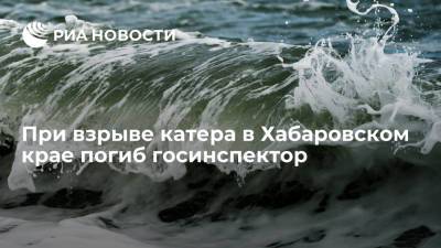 В Шантарском заповеднике Хабаровского края при взрыве катера погиб госинспектор - ria.ru - Россия - Хабаровский край - Хабаровск - район Николаевский