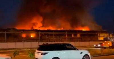 В Балашихе ликвидировали крупный пожар на складе автозапчастей - ren.tv