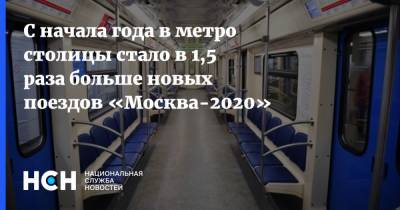 Максим Ликсутов - С начала года в метро столицы стало в 1,5 раза больше новых поездов «Москва-2020» - nsn.fm - Москва