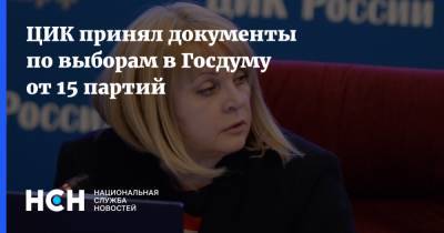 Элла Памфилова - ЦИК принял документы по выборам в Госдуму от 15 партий - nsn.fm