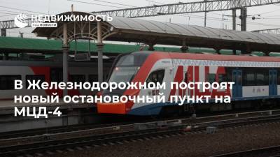 В Железнодорожном построят новый остановочный пункт на МЦД-4 - realty.ria.ru - Москва - Московская обл. - Строительство