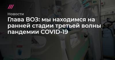 Глава ВОЗ: мы находимся на ранней стадии третьей волны пандемии COVID-19 - tvrain.ru