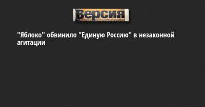 Александр Беглов - Николай Рыбаков - "Яблоко" обвинило "Единую Россию" в незаконной агитации - neva.versia.ru - Россия - Санкт-Петербург
