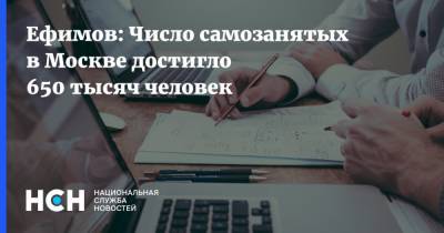 Владимир Ефимов - Ефимов: Число самозанятых в Москве достигло 650 тысяч человек - nsn.fm - Москва - Россия
