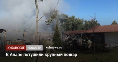 В Анапе потушили крупный пожар - kubnews.ru - Россия - Анапа - Краснодарский край
