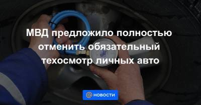 Михаил Черников - МВД предложило полностью отменить обязательный техосмотр личных авто - news.mail.ru - Россия