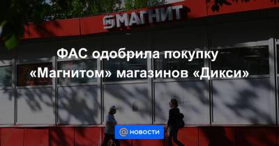 ФАС одобрила покупку «Магнитом» магазинов «Дикси» - news.mail.ru