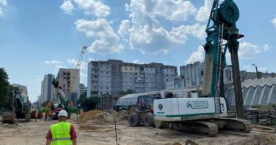 Три стройплощадки метро на Виноградарь показали с высоты птичьего полета (видео, фото) - dsnews.ua - Украина - Киев - Строительство