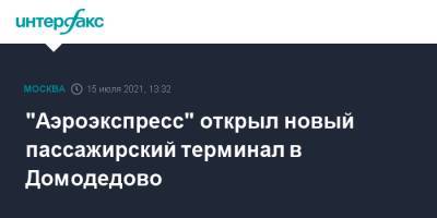 "Аэроэкспресс" открыл новый пассажирский терминал в Домодедово - interfax.ru - Москва - Домодедово