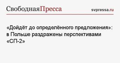 Збигнев Рау - Дмитрий Кулеба - «Дойдёт до определённого предложения»: в Польше раздражены перспективами «СП-2» - svpressa.ru - Москва - США - Украина - Германия - Польша - Варшава
