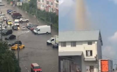 Смерч пронесся пригородом Москвы, улицы уходят под воду: кадры стихии в РФ - politeka.net - Москва - Россия - Украина - Крым - Московская обл.