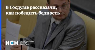 Евгений Федоров - В Госдуме рассказали, как победить бедность - nsn.fm