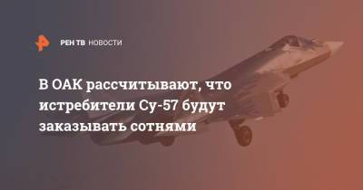 Владимир Путин - Юрий Слюсарь - В ОАК рассчитывают, что истребители Су-57 будут заказывать сотнями - ren.tv - Россия - с. Минобороны