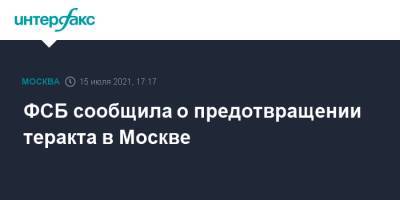 ФСБ сообщила о предотвращении теракта в Москве - interfax.ru - Москва - Россия - Сирия