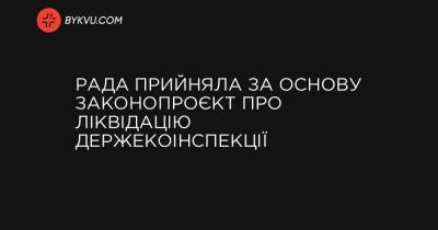 Рада прийняла за основу законопроєкт про ліквідацію Держекоінспекції - bykvu.com - Украина