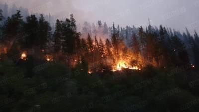 Видео: Огонь от лесных пожаров в Якутии подошел в плотную к многоквартирным домам - 5-tv.ru - респ. Саха - Якутск - район Мирнинский - район Горный