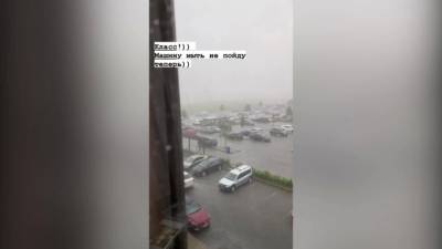 На раскаленный зноем Петербург обрушился долгожданный ливень - piter.tv - Санкт-Петербург