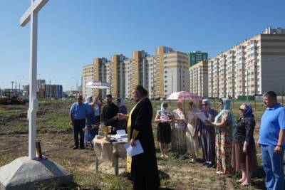 На Рылеева в Тамбове отслужили молебен перед началом строительства храма в честь святителя Луки - tambov.mk.ru - Тамбов